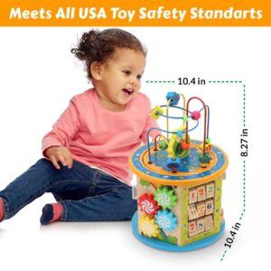 Cubo Multifuncional con Laberinto – Juguete Didáctico de Estimulación Temprana
