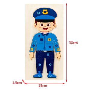 Rompecabezas en Madera Surtido Profesiones y Animales