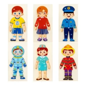 Rompecabezas en Madera Surtido Profesiones y Animales