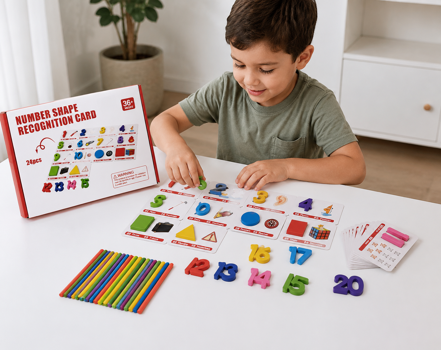 Juego Didáctico de Números y Formas